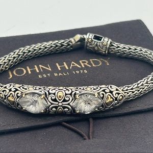 John Hardy 925 18KT White Topaz Bracelet